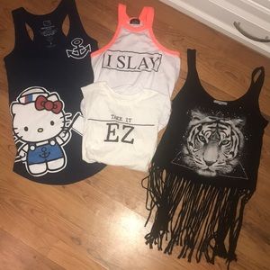 Not for sale Bundle of 4 tank tops